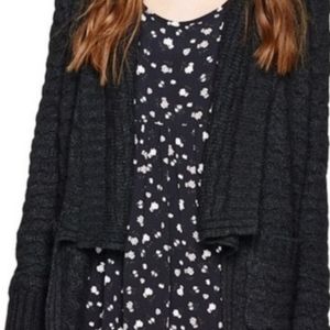 Aritzia Talula Premium Cashmere, Lambswool Angora Open Cascading Cardigan Small